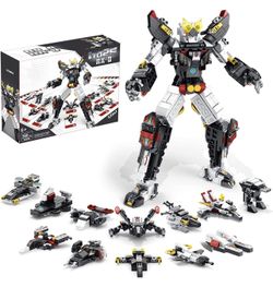 25-in-1 STEM Building Toys Kits for Kids to Assemble a Big Robot or 12 Small Airplanes, Best Gifts for Boys and Girls Ages 6 7 8 9 10+ Year Old,566 PC