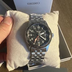 Seiko 5 GMT Field Automatic Stainless Steel Brand New With Box 100% Authentic SSK023