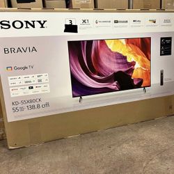 55” Sony Bravia Smart 4K Tv X80K LED 