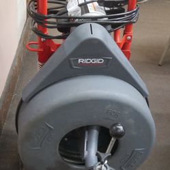 Ridgid Drain Snake K750 with attachments pre owned 886584-1 