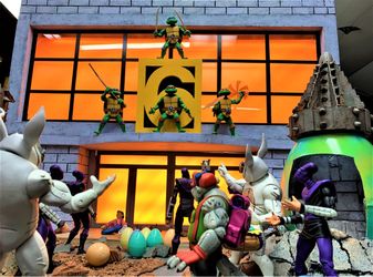 Channel 6 Teenage Mutant Ninja Turtles Diorama