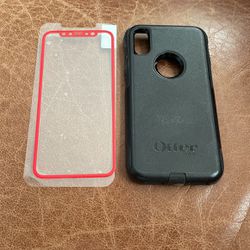 iPhone X  Case And Glass Protection 