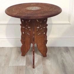 Table, Side Table, Moroccan  Table, Hand Carved Moving