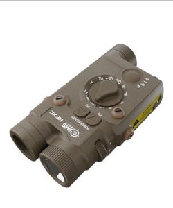 HFXC 4-in-1 Green Laser, Infrared Laser, Infrared Illuminator, 1000 Lumen White, FDE, Power Adjustable, Made of Anodized Aluminum, for Picatinny Rail 