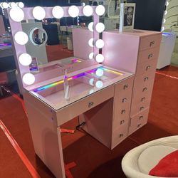 Pink Vanity Set