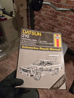 Vintage Haynes Datsun 210 Repair Manual 1979–1982 – $25