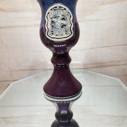 Carolina Renaissance 1999 Festival Chalice Purple  and Black Pottery Mug. 
