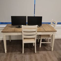 Dinning Table with Two Chairs
