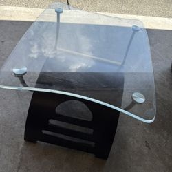 End Table With Glass Top