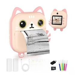 Kids Camera Instant Print Pink and Makolle Kids Camera Instant Print  Pink