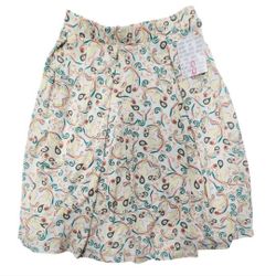 LulaRoe Size Small Orange Yellow Green Paisley Madison Skirt New