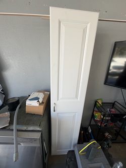 White storage cabinet