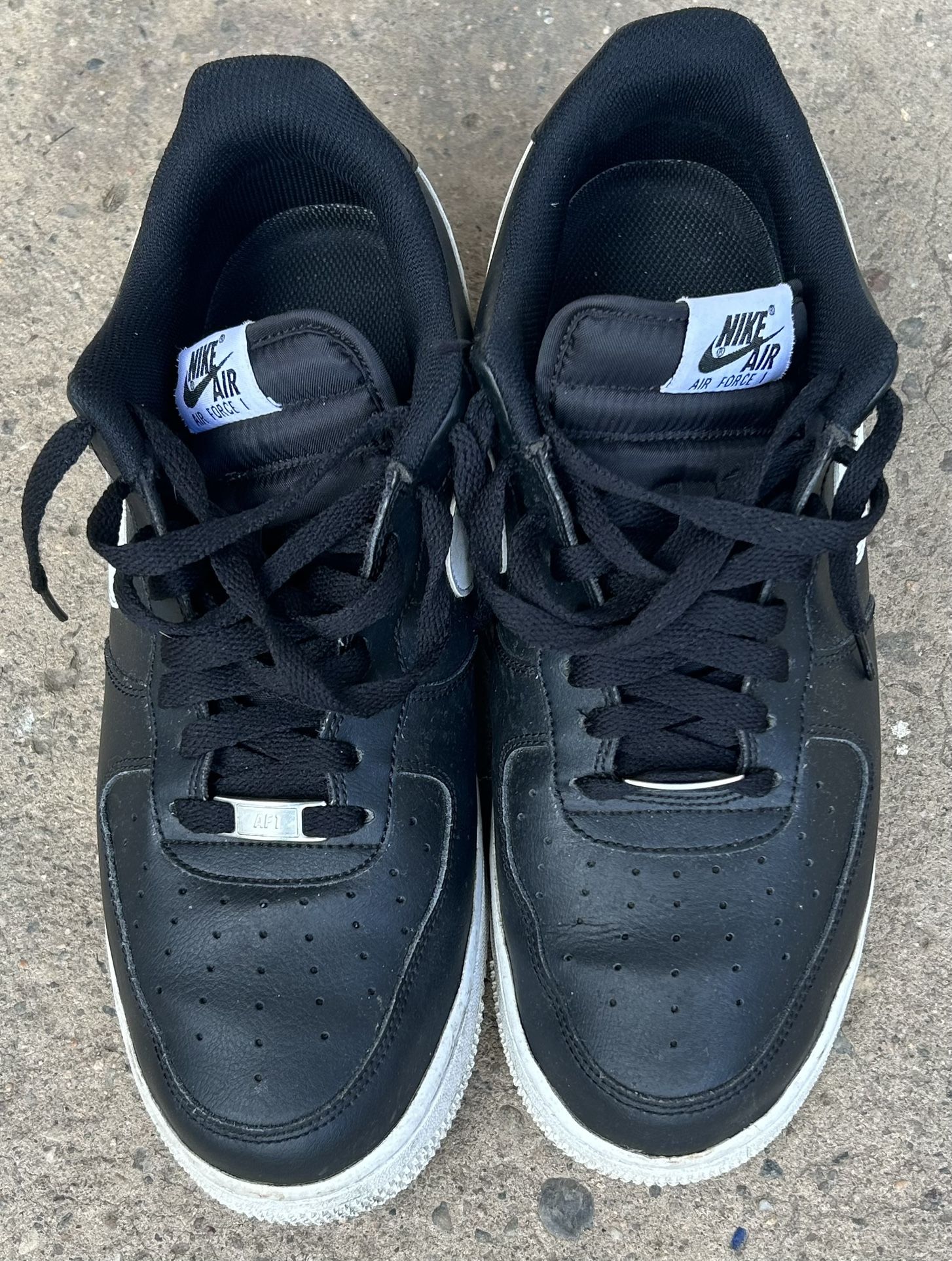 Men’s Air Force 1 Low Black Size 10  & Accessories