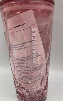 Starbucks Pink Snow Holiday Bow 🎀 Cup