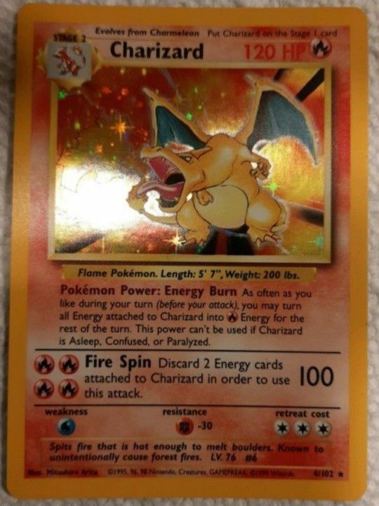 Charizard Base Set Holo 4/102