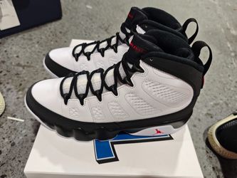 Air Jordan 9 Retro White Black Sneakers
