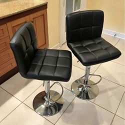 Black Barstools Adjustable , Sillas De Bar