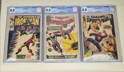 Silver Age Graded Spiderman and Ironman --- $500 for all