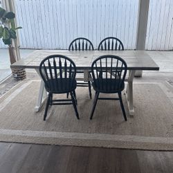 Outdoor Table And Chairs- Farmhouse- Patio  Furniture 