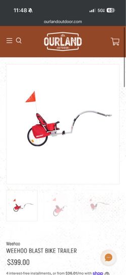 Weehoo iGo Turbo Kids Pedal Bike Trailer