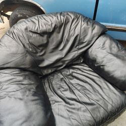 Black Leather CHair Lane Bryant