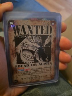 One Piece Card Game Marshall D. Teach Wanted Card