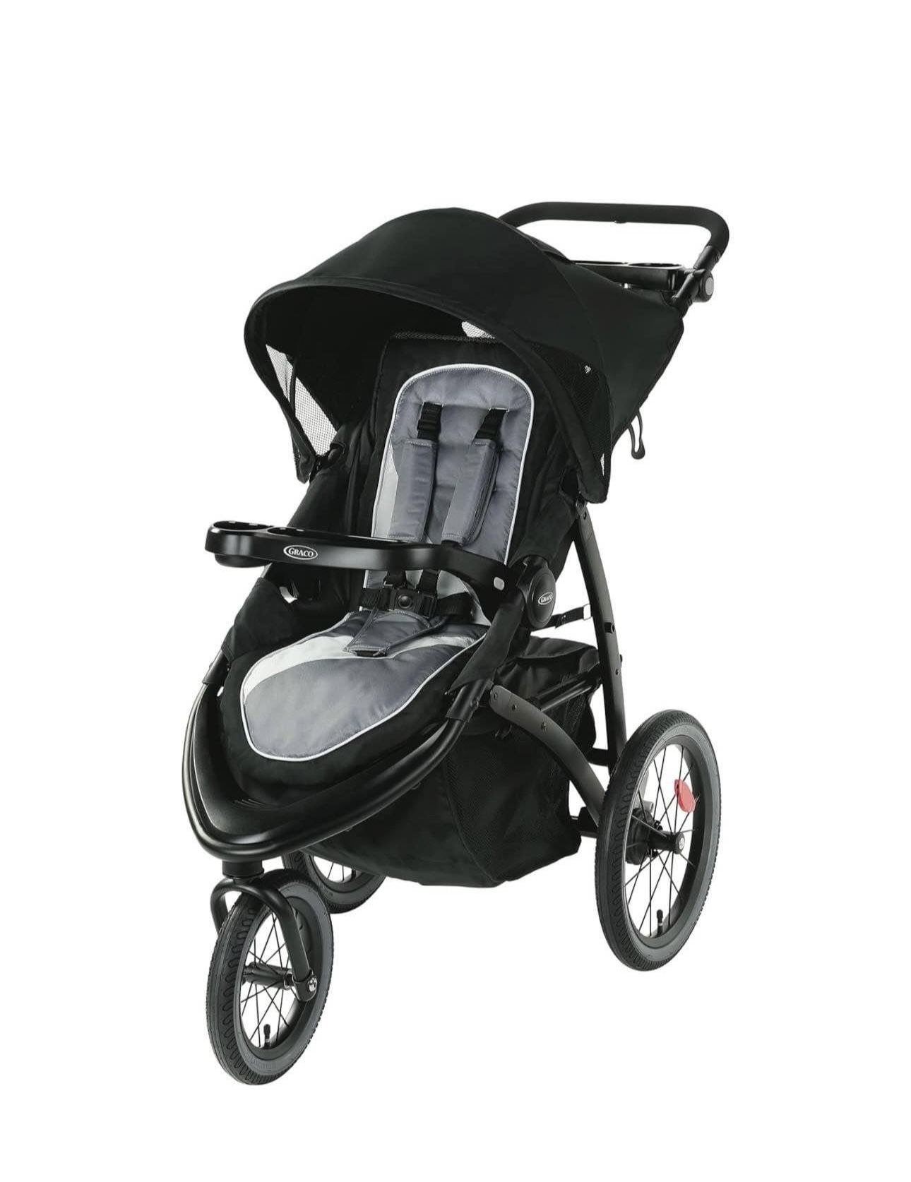 Graco FastAction Jogger LX Stroller - Drive, Convenient One-Hand Fold, Infant Car Seat Compatible
