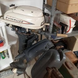 1964 EVINRUDE YACHT TWIN OUT BOARD MOTOR 3 HP LONG SHAFT