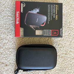 SanDisk 4TB Extreme PRO Portable SSD  with cover