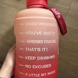 Gallon Water bottle With Time Markers