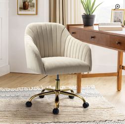 Wayfair Adan Modern Velvet Task Chair with Wood Frame and Back