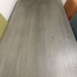 Dining Table, Chairs, and bench