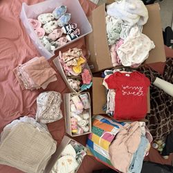 HUGE Baby Girl Bundle (NB-18mo) - Carter's, Cloud Island & Sleep Sacks!