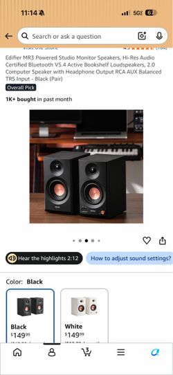 Edifier MR3 speakers