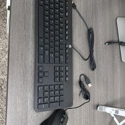 Wired Keyboard And Mouse .