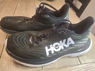 Men's Size 7.5 One HOKA Mach 5 Black Women's Size 9 Gym Work School Travel