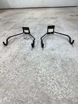 2x Wallmount Garage Bike Racks