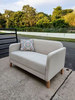 Ikea two seat beige couch pet free no smoking