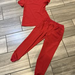 Heart Soul Jogger Scrub Set Sz M