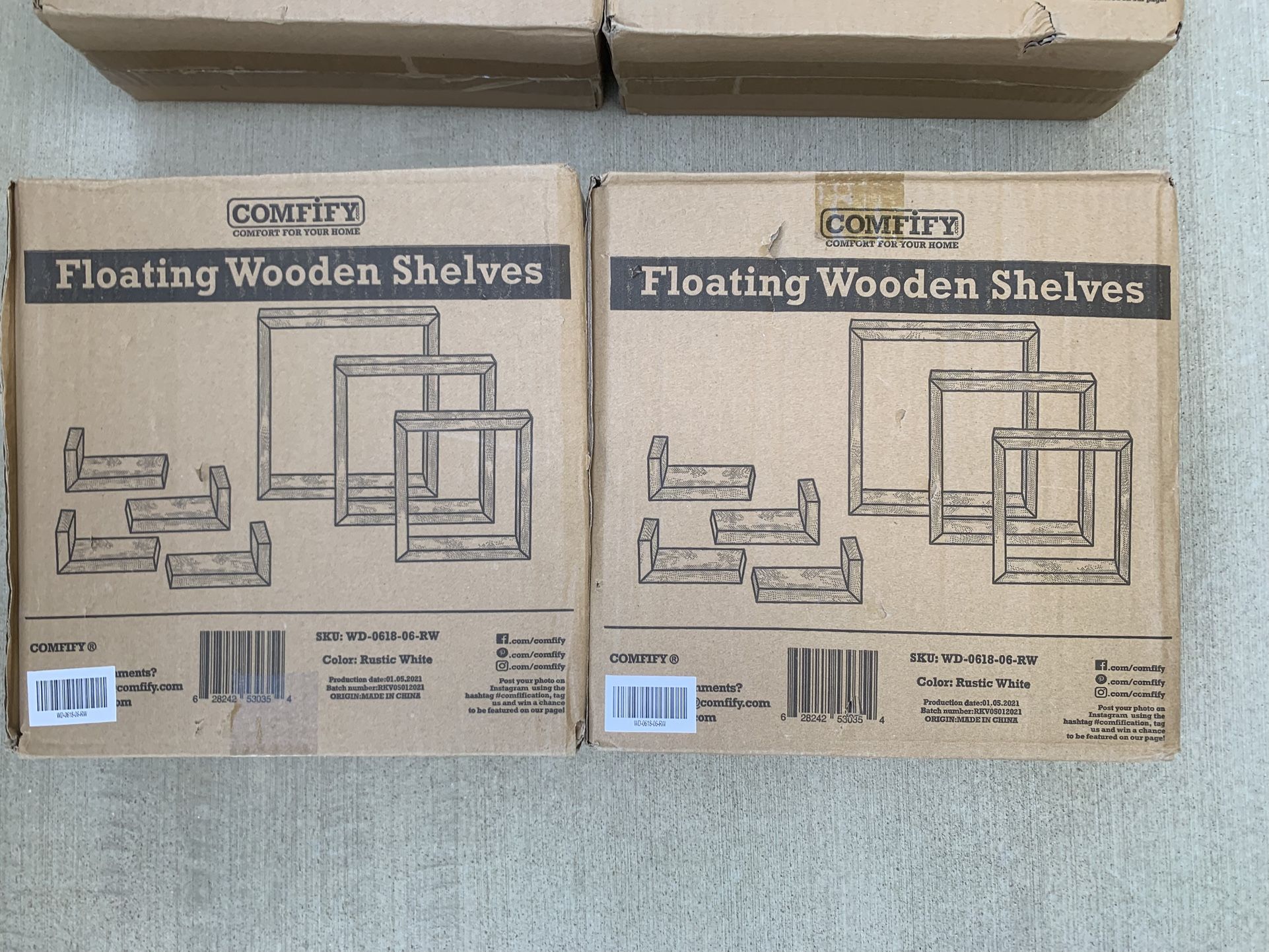 Home Decor Wall Floating Wood Shelves - $20 Each 