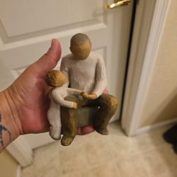 Willow Tree Grandfather Grandchild 