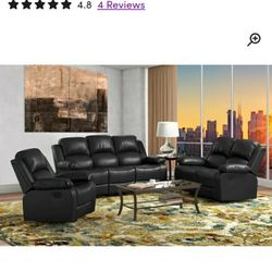 Black Couch Set