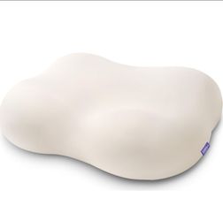 Cervical Neck Pillow for Side Sleepers, Ergonomic Memory Foam Pillow. Dual-height ergonomic memory foam pillow gently supports the head and neck for c