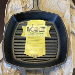 Lodge 10.5” Square Cast Iron Grill Pan