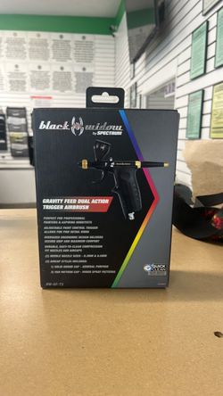 Black Widow by Spectrum Gravity Feed Dual Action Trigger Airbrush