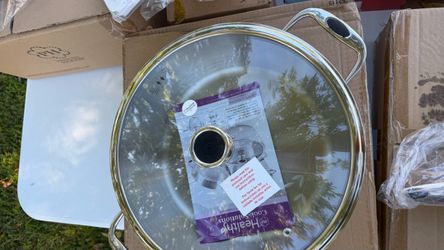 Princess House PH Healthy Cook-Solutions 12” 5.5 Qt Casserole with Glass Lid — New Cacerola Princess House PH Healthy Cook-Solutions de 12” y 5.5 qt c