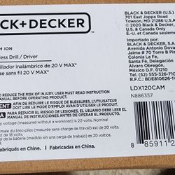 Black & Decker Cordless Drill & Driver