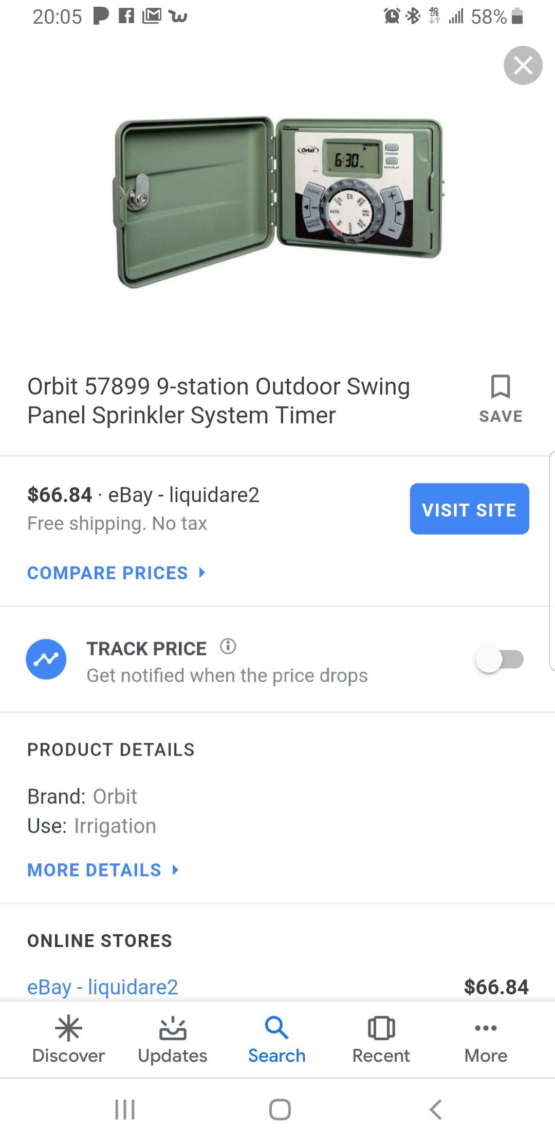 Orbit 9 Station Sprinkler System Timer