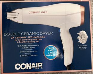 New Conair Double Ceramic Ionic Hair Dryer