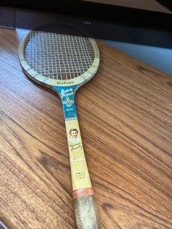 WILSON TENNIS RACKET RARE  MAUREEN CONNOLLY 1950s—$20